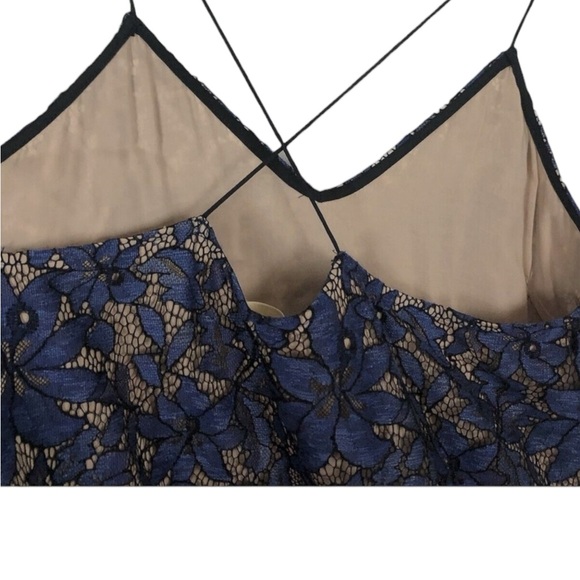 ANTHROPOLOGIE Moulinette Soeurs CELESTIAL LACE MAXI BLUE DRESS SZ 4 - Picture 10 of 16